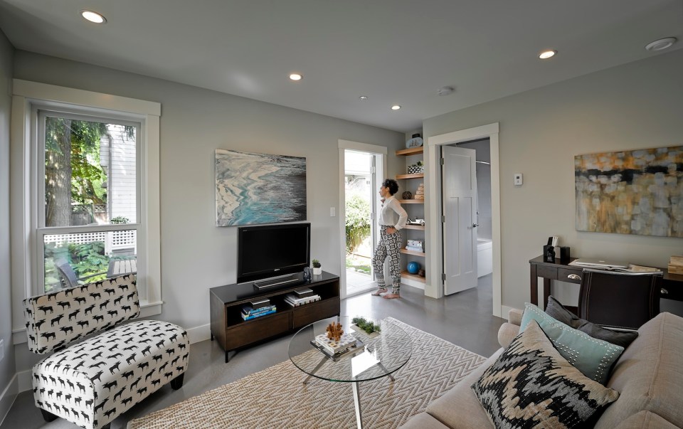 This charming laneway cottage has two bedrooms in 675 sq ft. | www.facebook.com/SmallHouseBliss