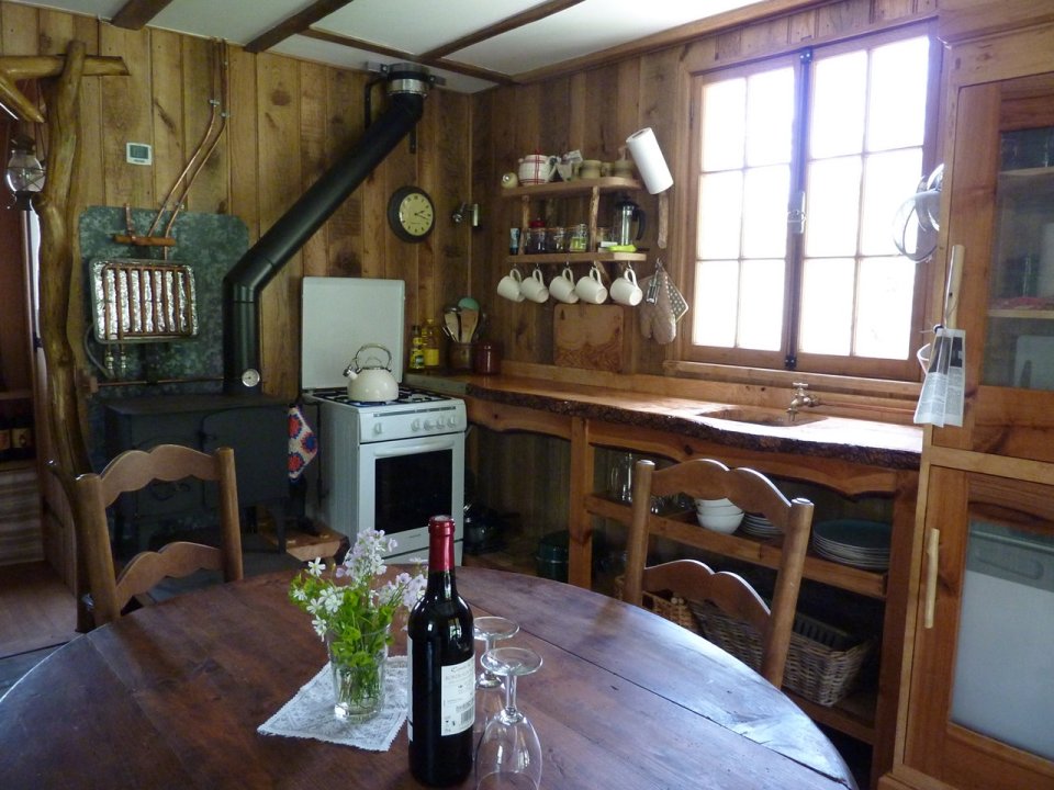 The secluded off-grid Poacher's Cabin in France. Once an old shack, it was rebuilt in an artfully rustic style. | www.facebook.com/SmallHouseBliss