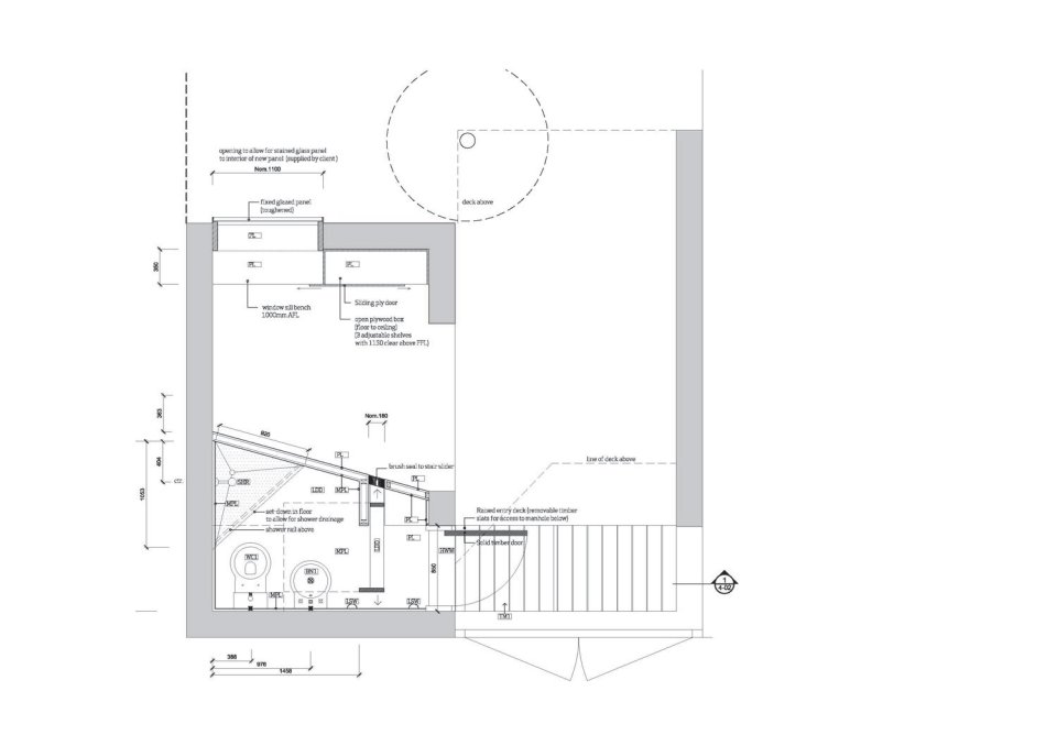 The "Tardis", a tiny tower house built within an existing backyard structure. | www.facebook.com/SmallHouseBliss