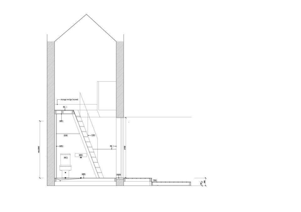The "Tardis", a tiny tower house built within an existing backyard structure. | www.facebook.com/SmallHouseBliss