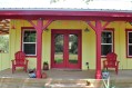 This country cottage in Texas has one bedroom and a loft in 416 sq ft. | www.facebook.com/SmallHouseBliss