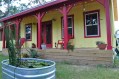 This country cottage in Texas has one bedroom and a loft in 416 sq ft. | www.facebook.com/SmallHouseBliss