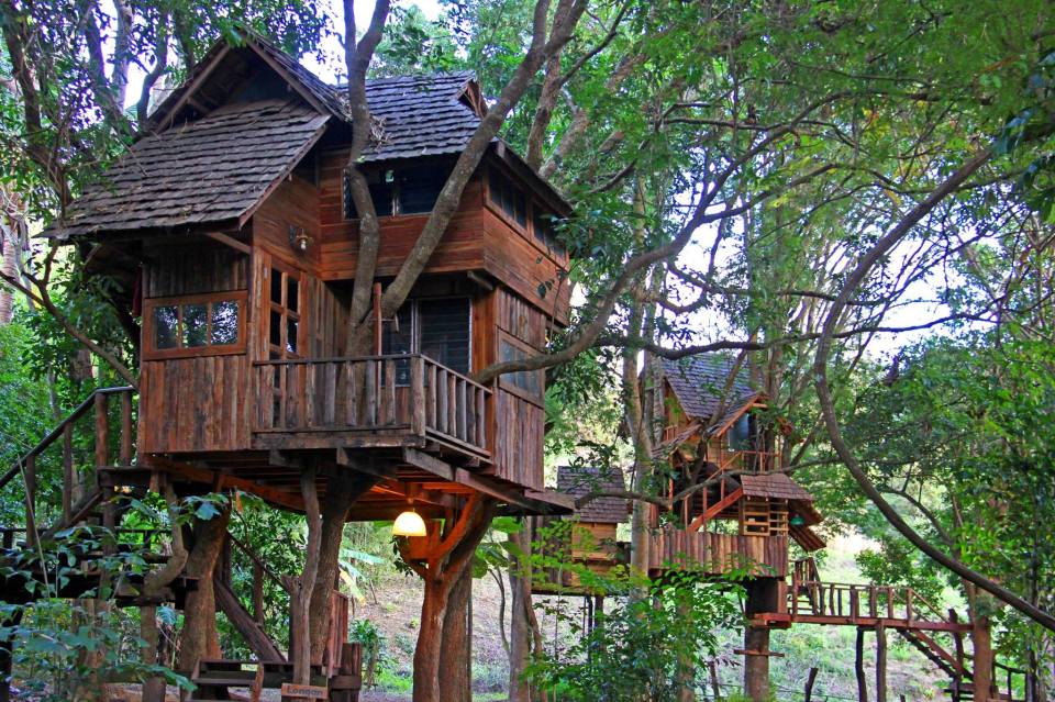 Treehouse at the Rabeang Pasak Chiangmai Treehouse Resort in northern Thailand. | www.facebook.com/SmallHouseBliss