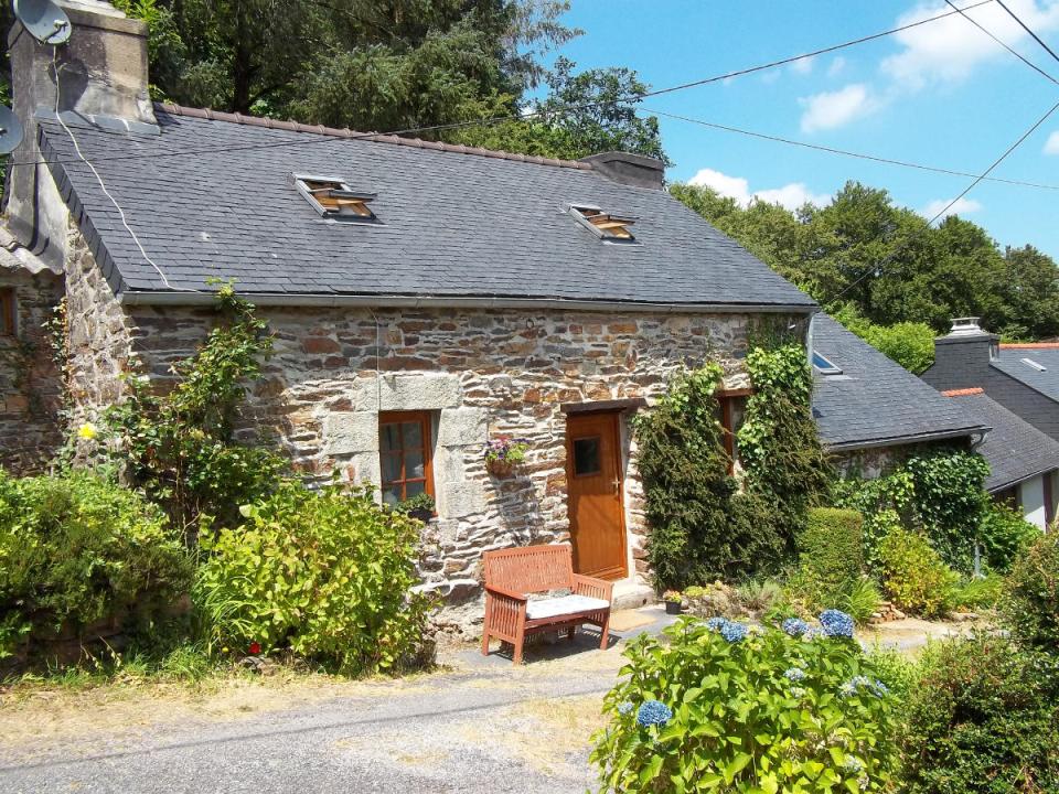 This quaint stone cottage is located in a small hamlet in Brittany, France. | www.facebook.com/SmallHouseBliss