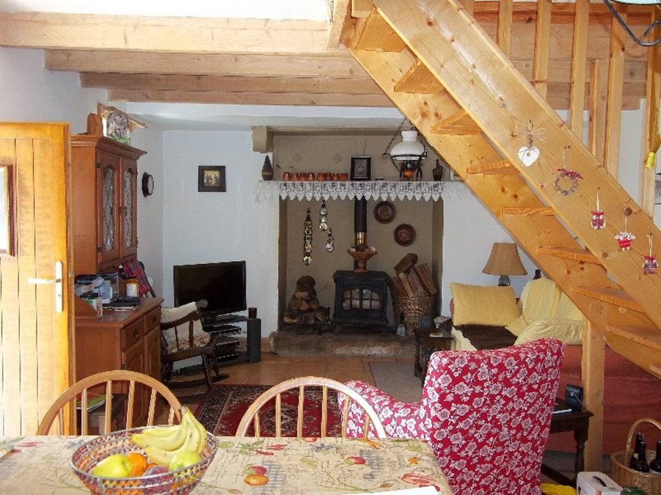 This quaint stone cottage is located in a small hamlet in Brittany, France. | www.facebook.com/SmallHouseBliss