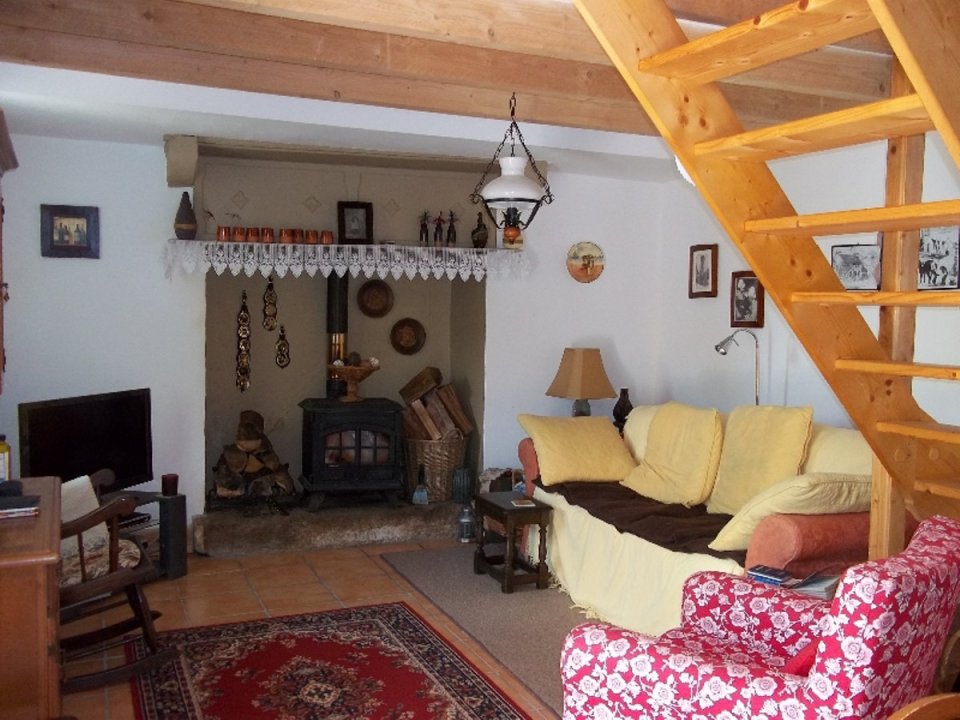 This quaint stone cottage is located in a small hamlet in Brittany, France. | www.facebook.com/SmallHouseBliss