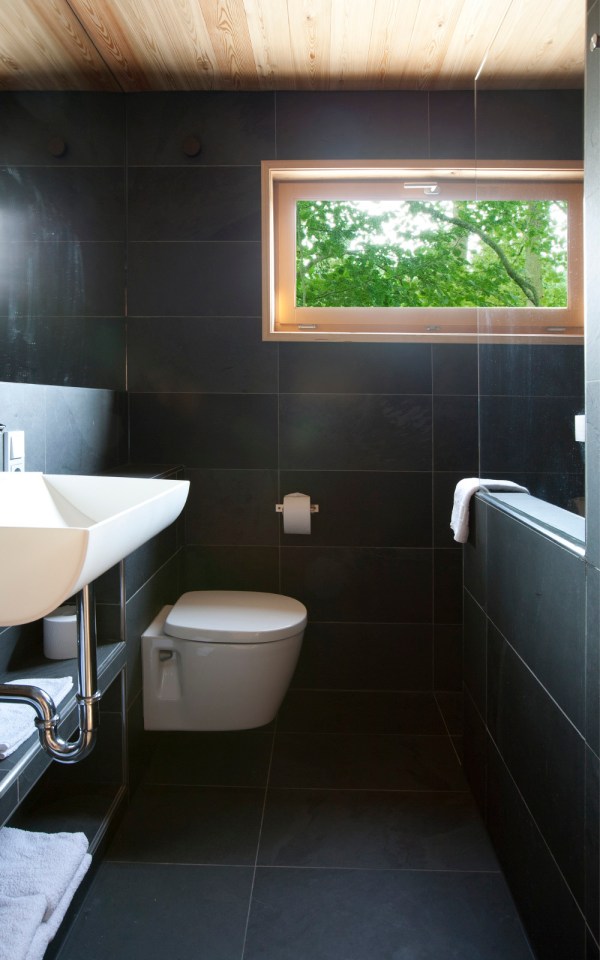 The Baumgeflüster treehouse resort in Germany. Each treehouse has one bedroom in 383 sq ft. | www.facebook.com/SmallHouseBliss