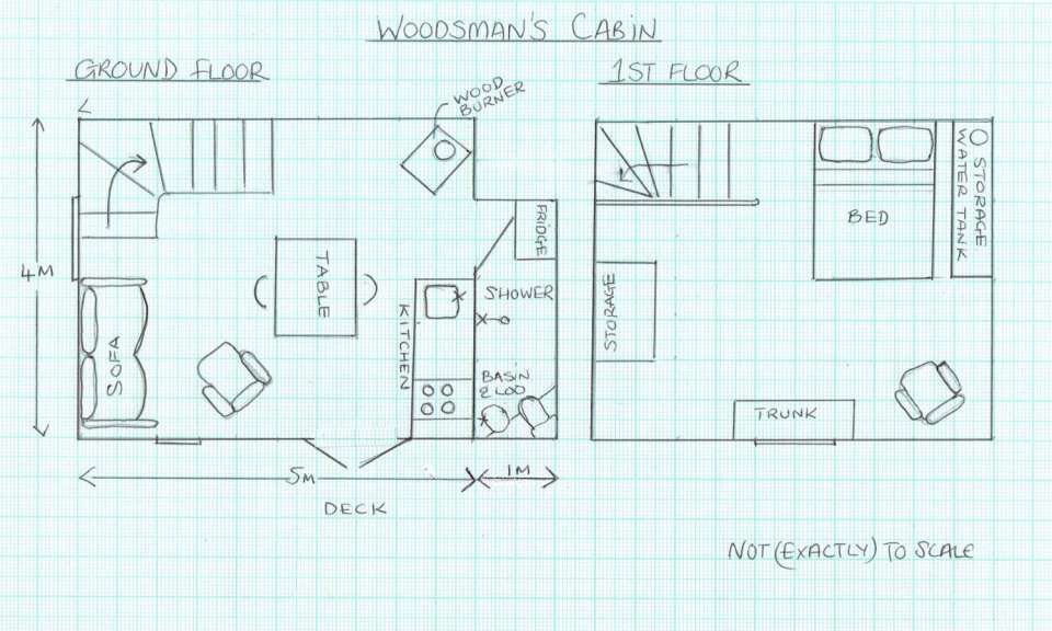 The tiny off-grid Woodsman's Cabin in France, built with rustic charm by the owners. | www.facebook.com/SmallHouseBliss