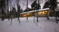 This small family vacation cabin combines a dogtrot floor plan with a Nordic design aesthetic. | www.facebook.com/SmallHouseBliss