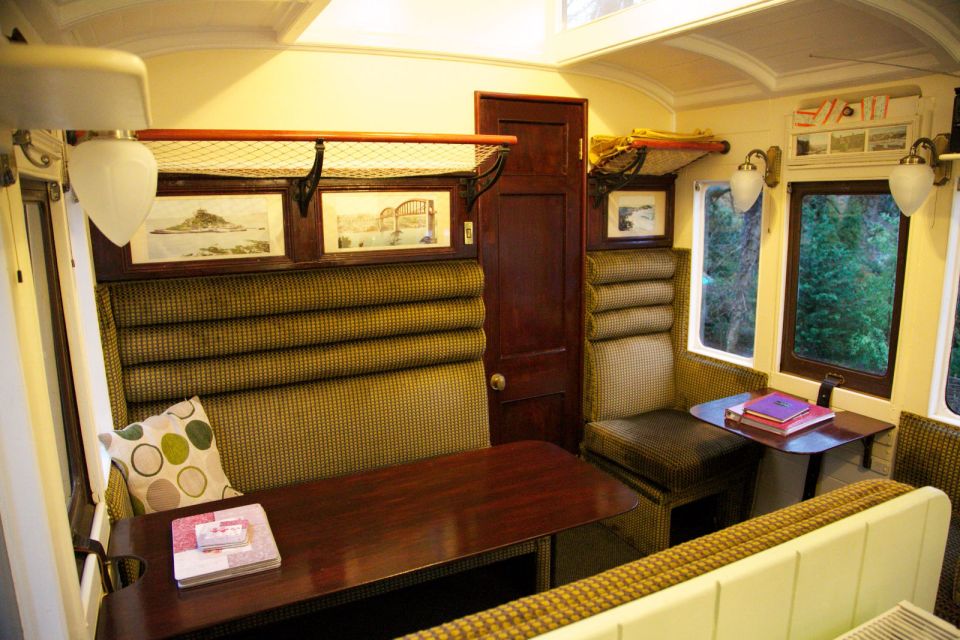 "Mevy", a Victorian-era train carriage converted into a self-contained two bedroom vacation rental suite. | www.facebook.com/SmallHouseBliss