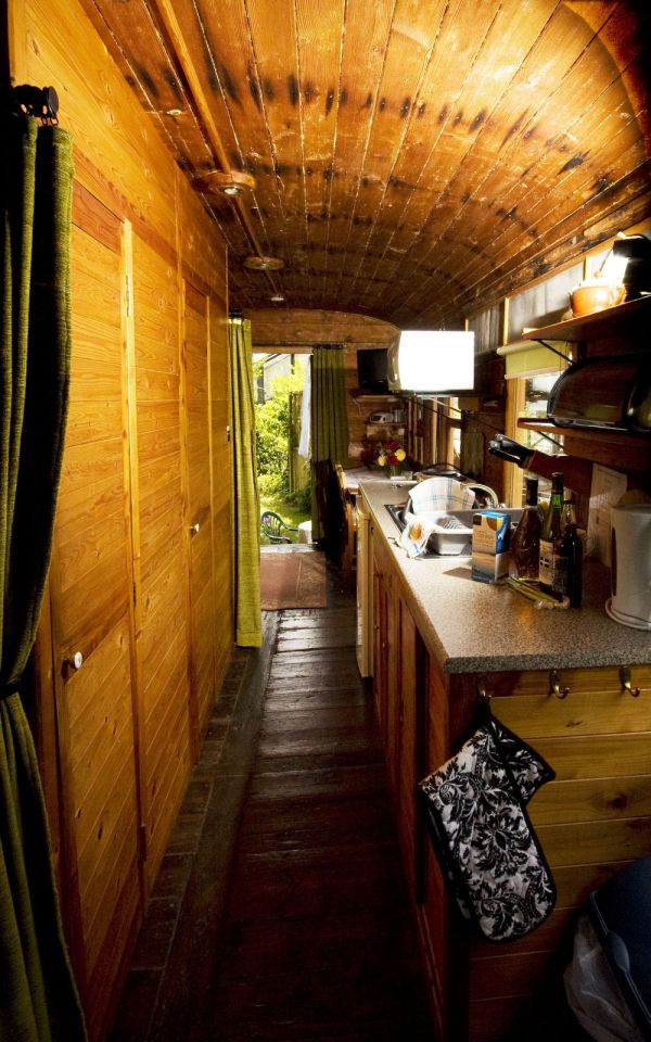 The Old Luggage Van, a Victorian-era railcar converted into a self-contained one bedroom vacation rental suite. | www.facebook.com/SmallHouseBliss