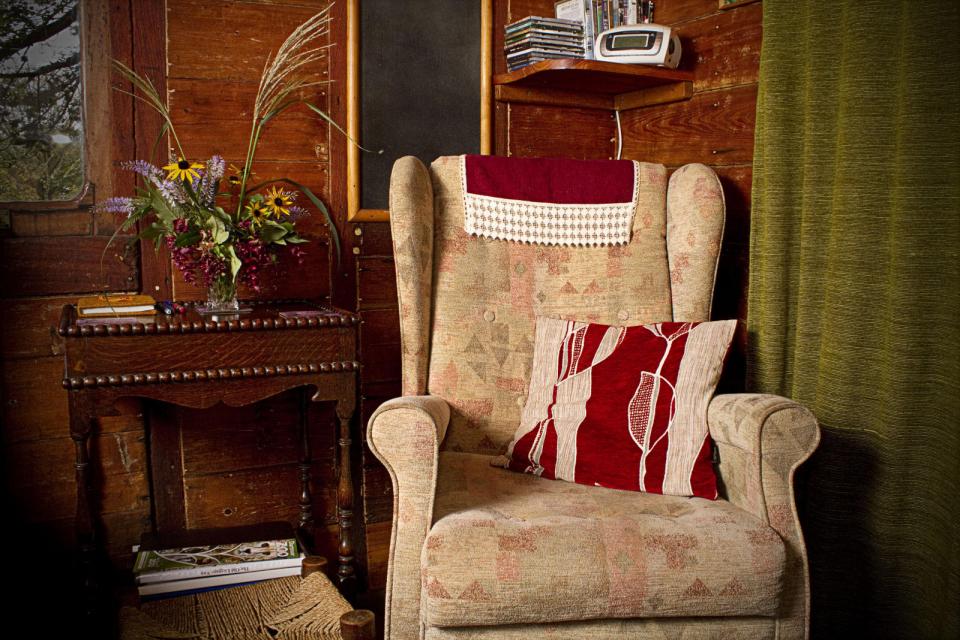 The Old Luggage Van, a Victorian-era railcar converted into a self-contained one bedroom vacation rental suite. | www.facebook.com/SmallHouseBliss