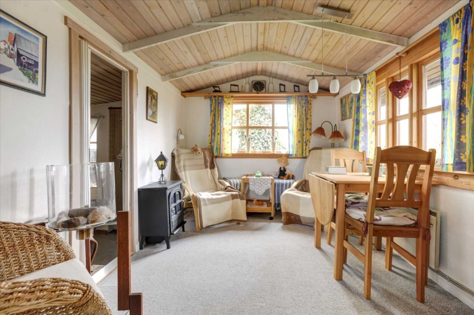 A tiny beach cottage in Denmark with one bedroom in only 280 sq ft. | www.facebook.com/SmallHouseBliss
