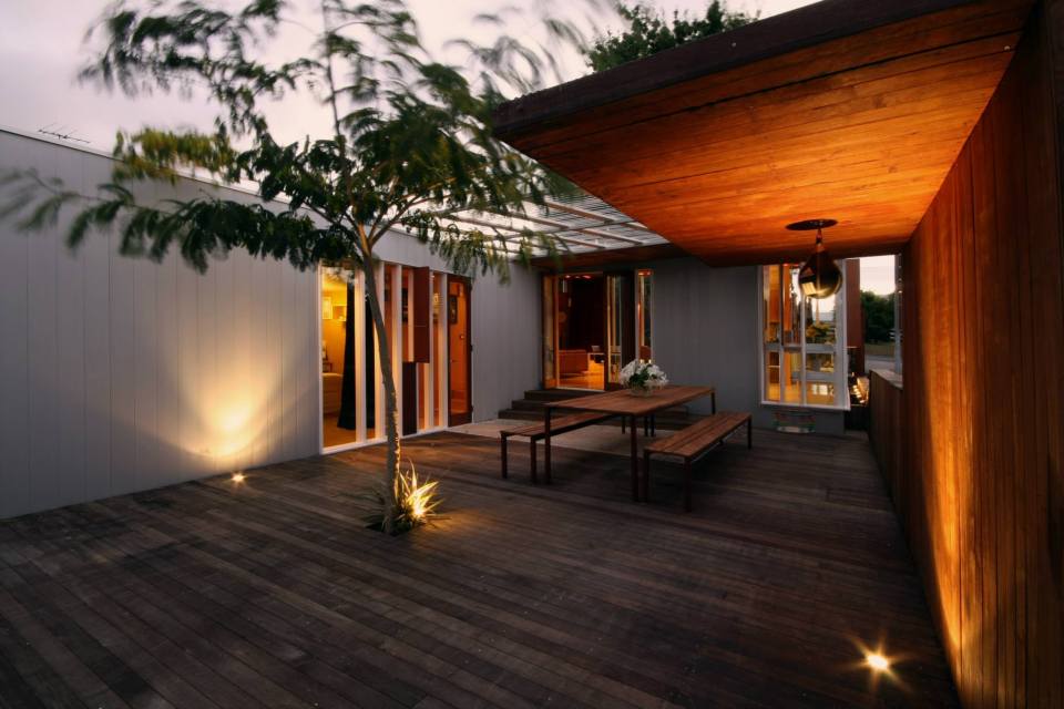 An architect designed and built this home for his own family of six. It has two bedrooms (one a large bunkroom) in 1,240 sq ft. | www.facebook.com/SmallHouseBliss