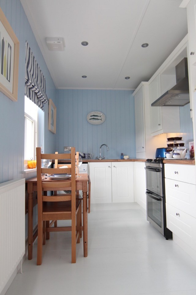 A small traditionally-styled Scottish house by modular builder The Wee House Company. This model has one bedroom in 431 sq ft. | www.facebook.com/SmallHouseBliss