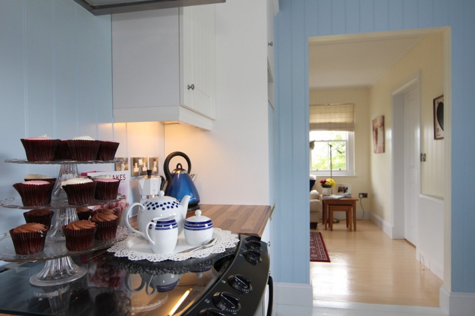 A small traditionally-styled Scottish house by modular builder The Wee House Company. This model has one bedroom in 431 sq ft. | www.facebook.com/SmallHouseBliss