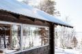 This log cabin in Norway joins a new structure to two existing one-room cabins, one over 100 years old. Together they have 3 bedrooms in 915 sq ft. | www.facebook.com/SmallHouseBliss