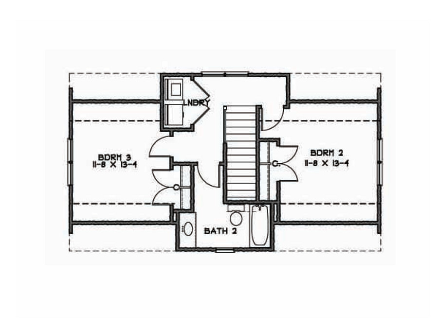 This traditional "Katrina Cottage" design has 3 bedrooms in 1,200 sq ft. | www.facebook.com/SmallHouseBliss
