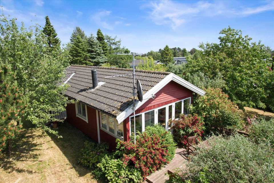 This little cottage in Denmark has two bedrooms in 495 sq ft. | www.facebook.com/SmallHouseBliss
