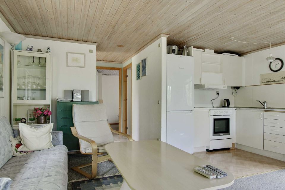 This little cottage in Denmark has two bedrooms in 495 sq ft. | www.facebook.com/SmallHouseBliss