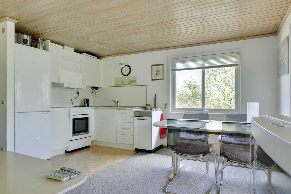 This little cottage in Denmark has two bedrooms in 495 sq ft. | www.facebook.com/SmallHouseBliss