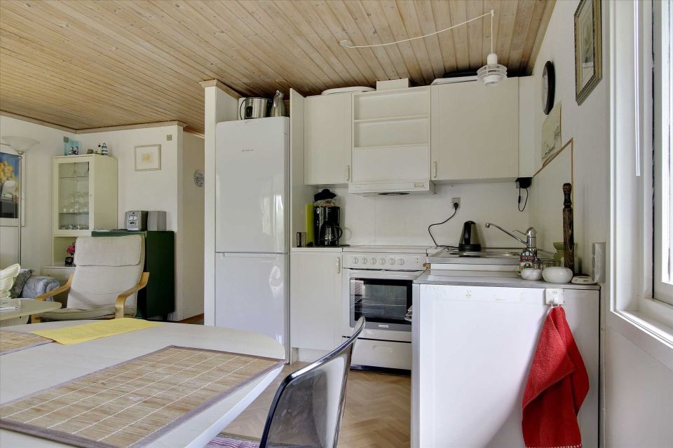 This little cottage in Denmark has two bedrooms in 495 sq ft. | www.facebook.com/SmallHouseBliss