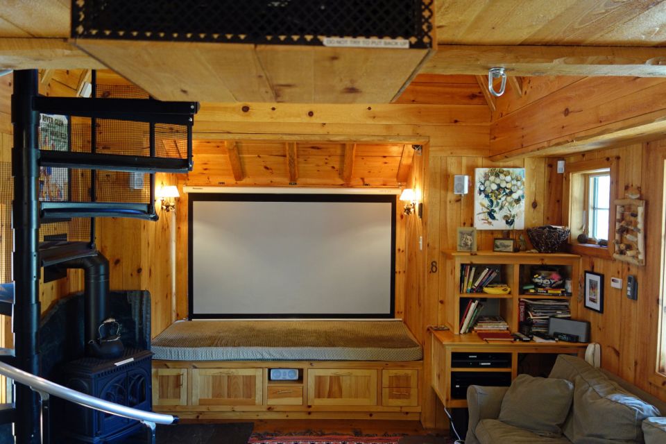 A dumpy old house was transformed into a family's ski cabin in Vermont's Green Mountains. It now has one bedroom and a sleeping loft in 850 sq ft. | www.facebook.com/SmallHouseBliss