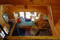 A dumpy old house was transformed into a family's ski cabin in Vermont's Green Mountains. It now has one bedroom and a sleeping loft in 850 sq ft. | www.facebook.com/SmallHouseBliss