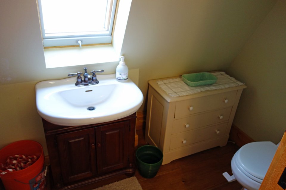 A dumpy old house was transformed into a family's ski cabin in Vermont's Green Mountains. It now has one bedroom and a sleeping loft in 850 sq ft. | www.facebook.com/SmallHouseBliss