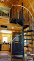 A dumpy old house was transformed into a family's ski cabin in Vermont's Green Mountains. It now has one bedroom and a sleeping loft in 850 sq ft. | www.facebook.com/SmallHouseBliss