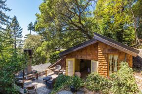 The "Cubby", designed by architect Bernard Maybeck, started out as a garage and was later expanded into an eclectic 724 sq ft cottage with one bedroom. | www.facebook.com/SmallHouseBliss