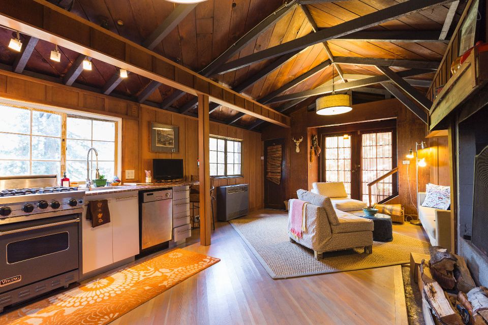 The "Cubby", designed by architect Bernard Maybeck, started out as a garage and was later expanded into an eclectic 724 sq ft cottage with one bedroom. | www.facebook.com/SmallHouseBliss