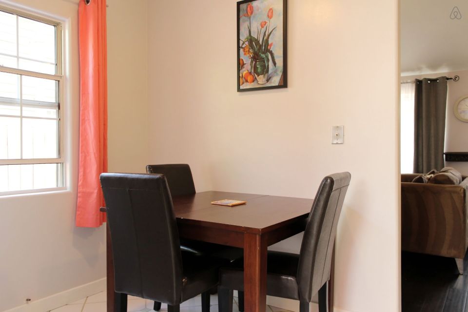 This 1922 cottage is one of six in a California “bungalow court”. It has one bedroom on the 416 sq ft main level plus a sleeping loft. | www.facebook.com/SmallHouseBliss