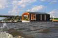DublDom Houseboat, a modular floating cabin with a 280 sq ft studio floor plan. | www.facebook.com/SmallHouseBliss