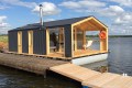 DublDom Houseboat, a modular floating cabin with a 280 sq ft studio floor plan. | www.facebook.com/SmallHouseBliss