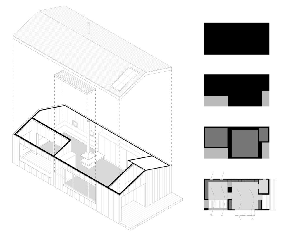 A small energy-efficient house in Spain built with sustainable materials. The 818 sq ft home has a studio floor plan that could be converted to a one-bedroom. | www.facebook.com/SmallHouseBliss