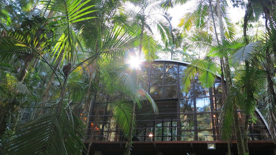 "Arca", an arched retreat in the Brazilian rainforest created from a prefab metal building. It has two bedrooms in 781 sq ft. | www.facebook.com/SmallHouseBliss