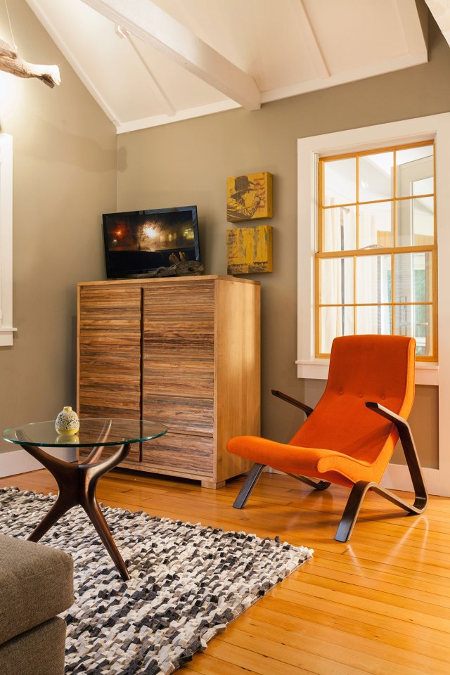 This tiny 1940s summer cottage on Cape Cod was renovated into a year-round retreat with one bedroom in 350 sq ft. | www.facebook.com/SmallHouseBliss