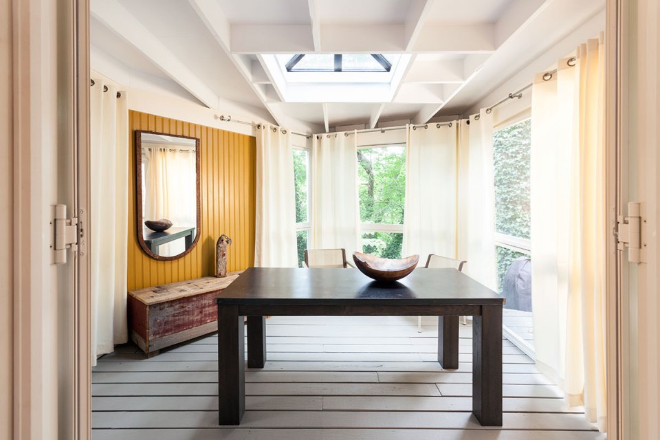 This tiny 1940s summer cottage on Cape Cod was renovated into a year-round retreat with one bedroom in 350 sq ft. | www.facebook.com/SmallHouseBliss