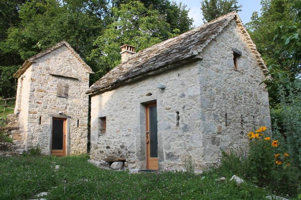 The Dairy Cottage, a 19th century cheesemaker's workshop converted into a tiny vacation cottage in Italy. | www.facebook.com/SmallHouseBliss