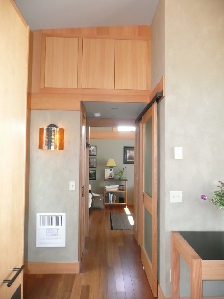 The Waterhaus, a tiny sustainable prefab designed for a healthy indoor environment. It has one bedroom in 450 sq ft. | www.facebook.com/SmallHouseBliss