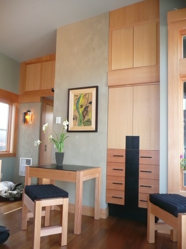 The Waterhaus, a tiny sustainable prefab designed for a healthy indoor environment. It has one bedroom in 450 sq ft. | www.facebook.com/SmallHouseBliss