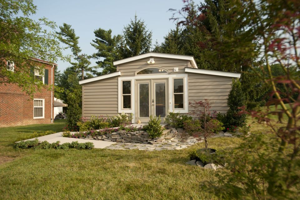 MEDCottage, a tiny house designed for the elderly. The 288 sq ft structure is intended to be placed in a caregiver's backyard. | www.facebook.com/SmallHouseBliss