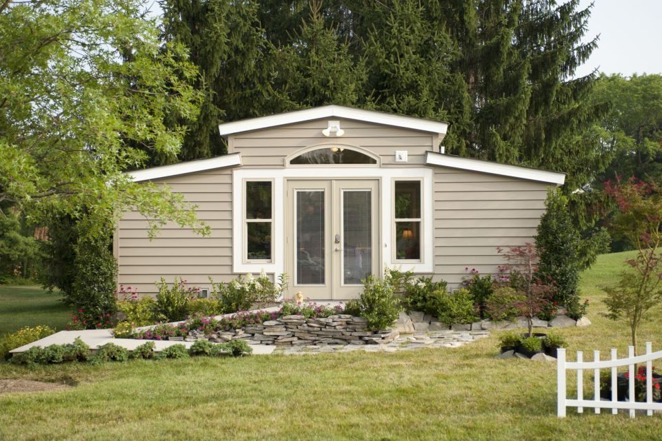 MEDCottage, a tiny house designed for the elderly. The 288 sq ft structure is intended to be placed in a caregiver's backyard. | www.facebook.com/SmallHouseBliss