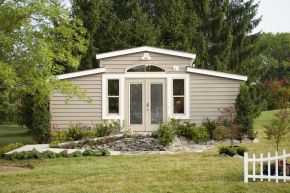 MEDCottage, a tiny house designed for the elderly. The 288 sq ft structure is intended to be placed in a caregiver's backyard. | www.facebook.com/SmallHouseBliss