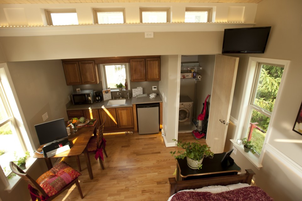 MEDCottage, a tiny house designed for the elderly. The 288 sq ft structure is intended to be placed in a caregiver's backyard. | www.facebook.com/SmallHouseBliss