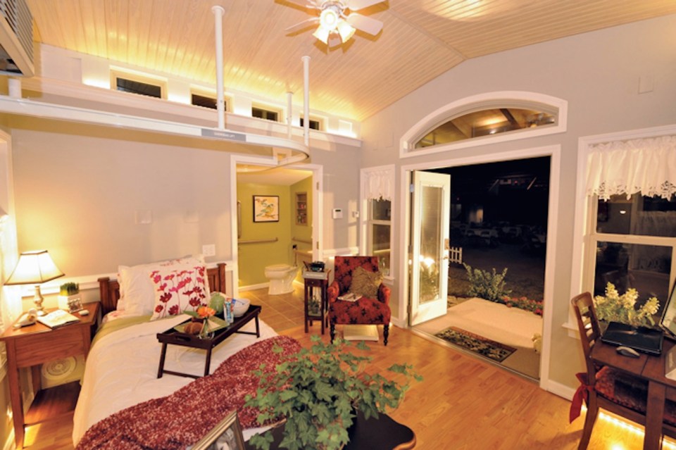 MEDCottage, a tiny house designed for the elderly. The 288 sq ft structure is intended to be placed in a caregiver's backyard. | www.facebook.com/SmallHouseBliss