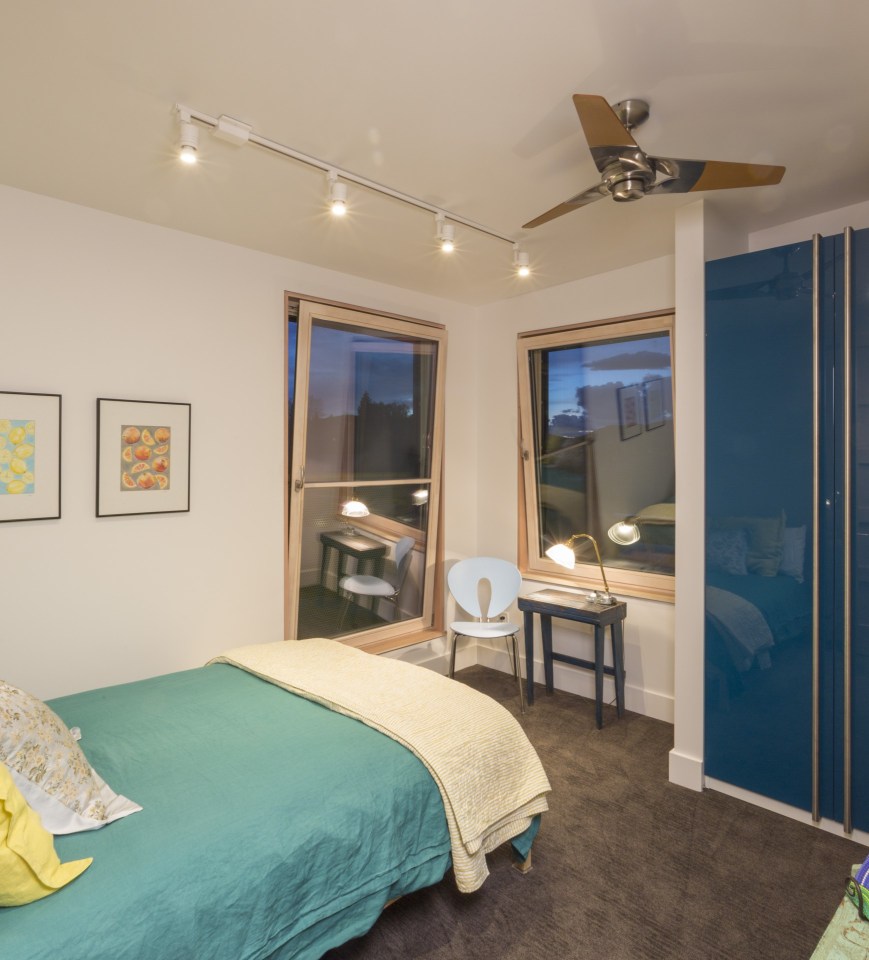 The Butcherknife Residence, an artist's modern energy-efficient home with 2 bedrooms + art studio in 1200 sqft. | www.facebook.com/SmallHouseBliss