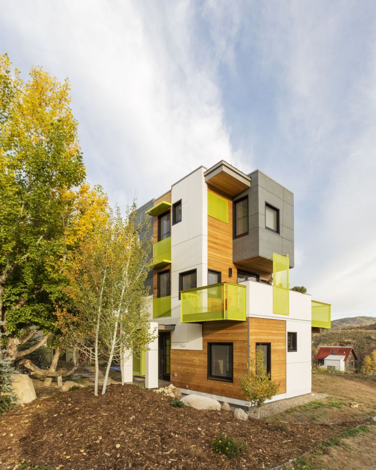 The Butcherknife Residence, an artist's modern energy-efficient home with 2 bedrooms + art studio in 1200 sqft. | www.facebook.com/SmallHouseBliss