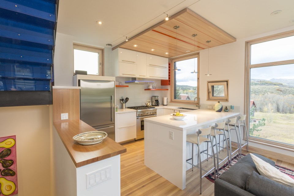 The Butcherknife Residence, an artist's modern energy-efficient home with 2 bedrooms + art studio in 1200 sqft. | www.facebook.com/SmallHouseBliss